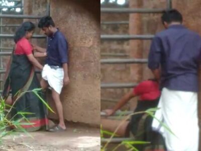 South Indian girl giving handjob blowjob outdoor sex caught on cam