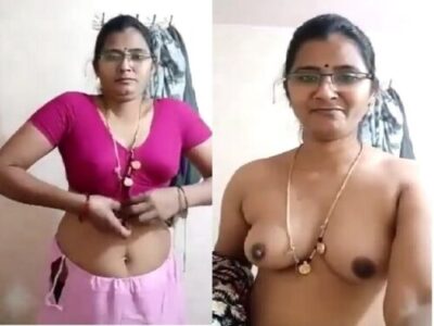 Telugu wife removing saree and blouse showing big boobs xxx