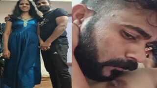 Sexy Mallu xxx wife nipple sucking and pussy licking