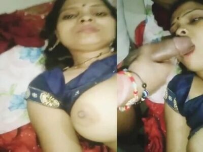 Mature Village bhabi dick sucking cum swallowing