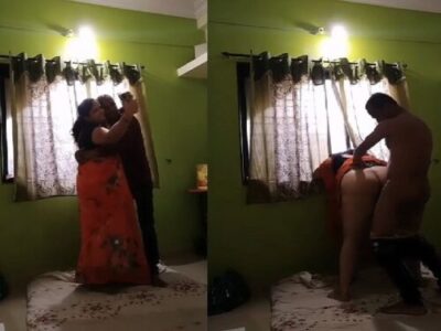 Standing fucking of Indian BBW big ass aunty sex