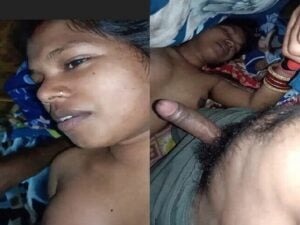 Indian Sleeping wife nude boobs sucking by hubby
