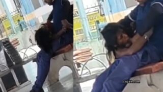 Randi in railway station sucking dick caught by voyeur sex