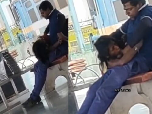 Randi in railway station sucking dick caught by voyeur sex