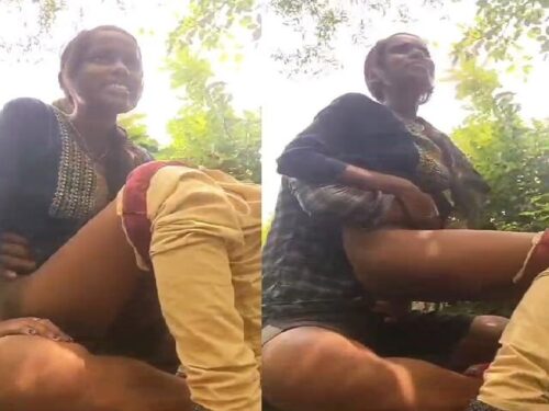 Tribal village girl fucking outdoor with lover sex