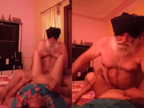 Aged Punjabi uncle tries to fuck his maid xxx sex