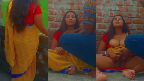 Dehati bhabhi missionary fucking with devar on top floor