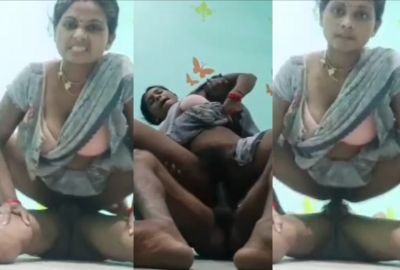 Village lady rides on her husband dick and enjoys desi sex