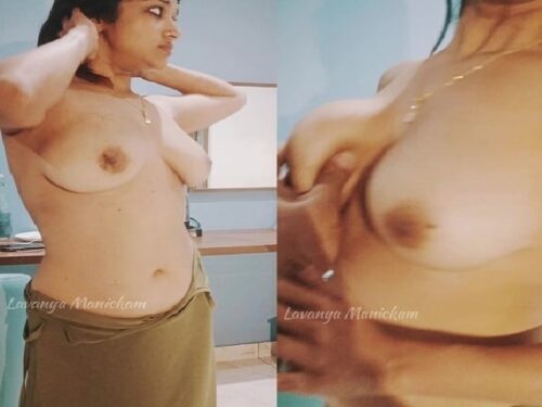 Tamil actress Lavanya Manickam boob press exclusive viral leaked mms xxx sex
