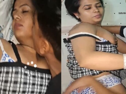Young boys fucking Lathika bhabhi in Indian threesome sex