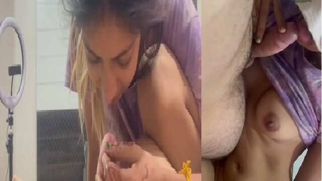 Sexy boobs Housewife blindfolded desi blowjob viral nude sex