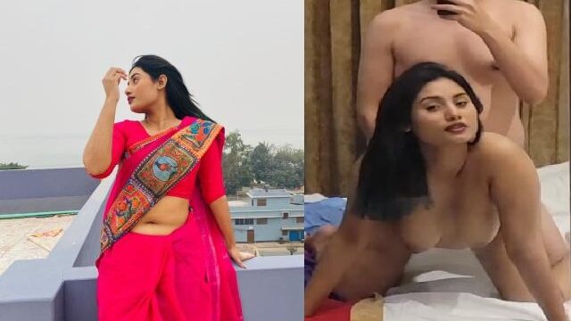 Chubby girl sex Bengali naked doggy fucking in front of mirror