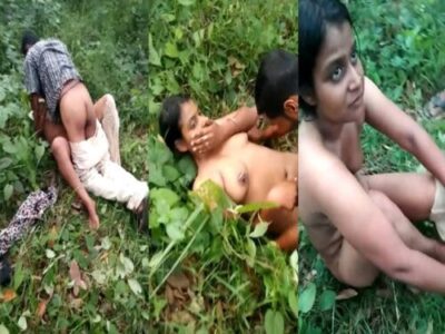Desi couple caught fucking outdoor xxx by local guys