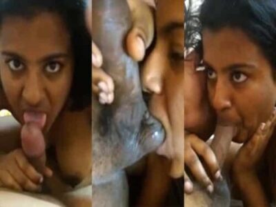Tamil wife BJ sex to husband black cock and balls sucking