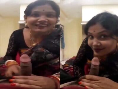Indian sex cute bhabhi in saree with Desi blowjob